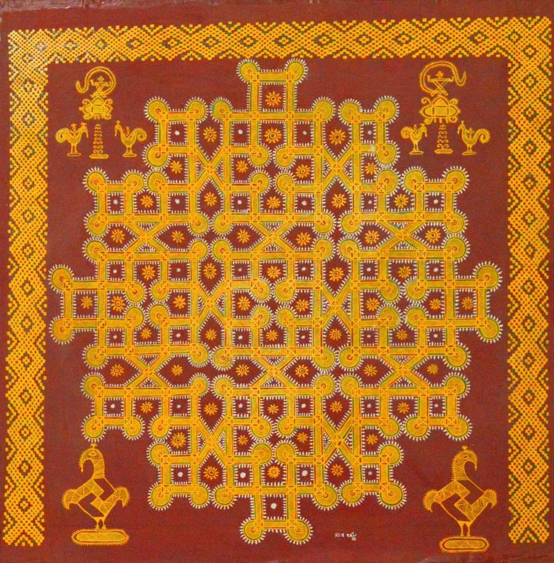 Chittara folk art — Embattu Moole Aarati