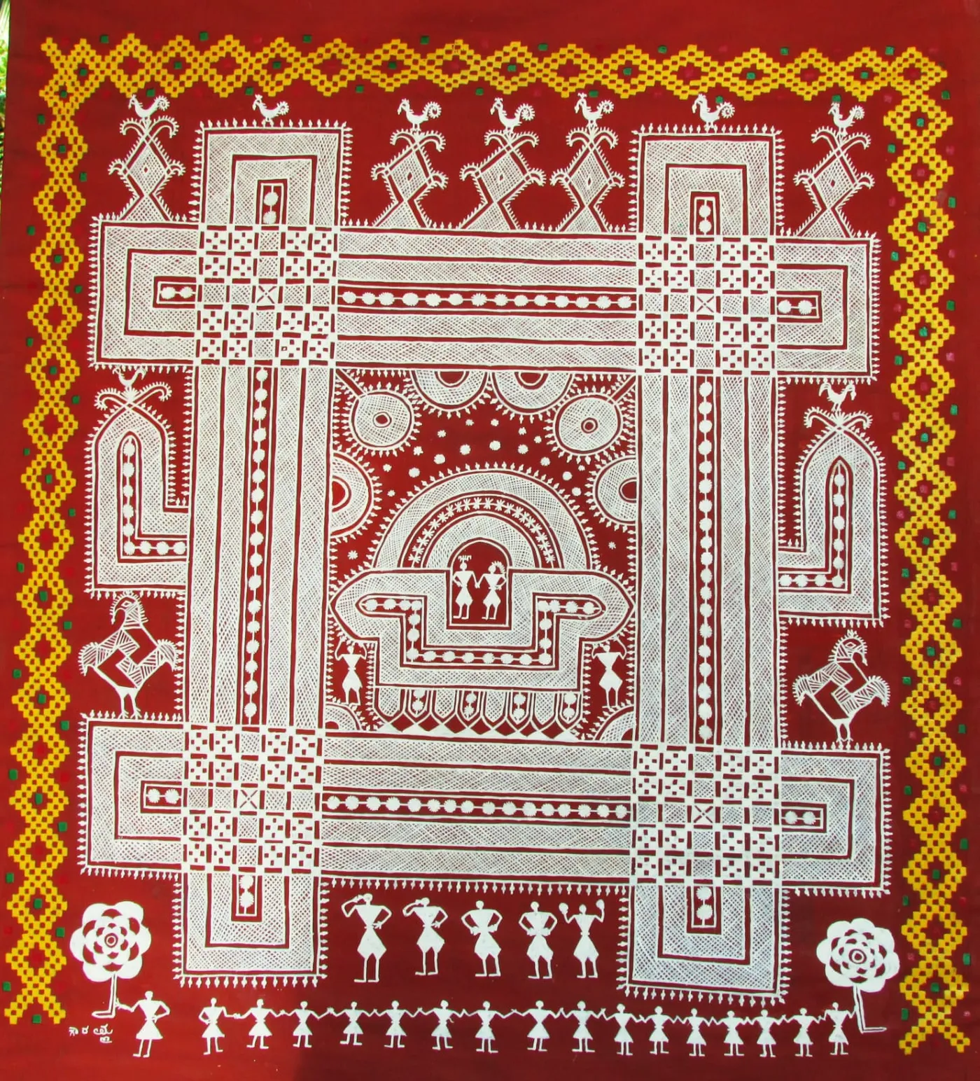 Chittara folk art — Kempu Hase Chittara